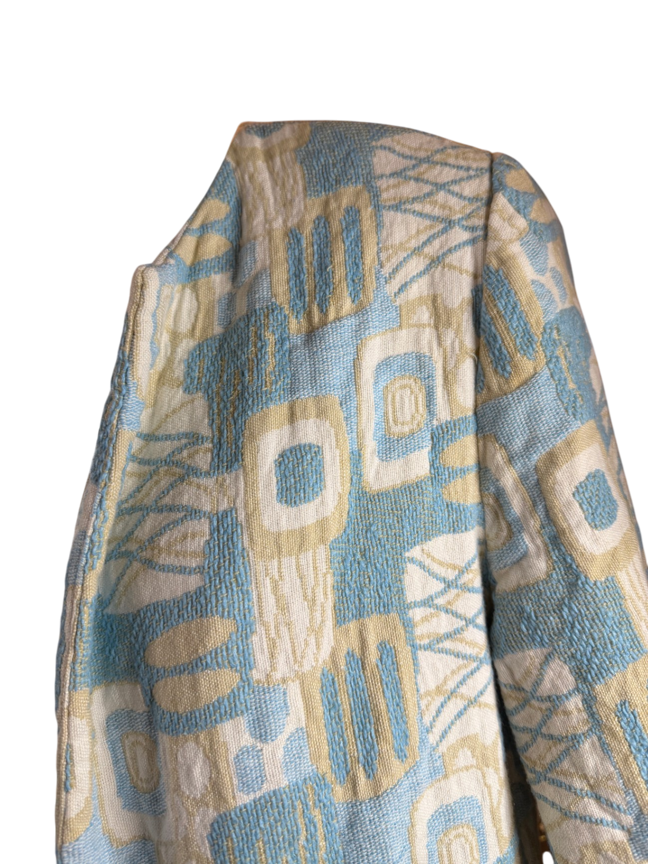 Fred Rothschild of California Coat Beige and Light Blue