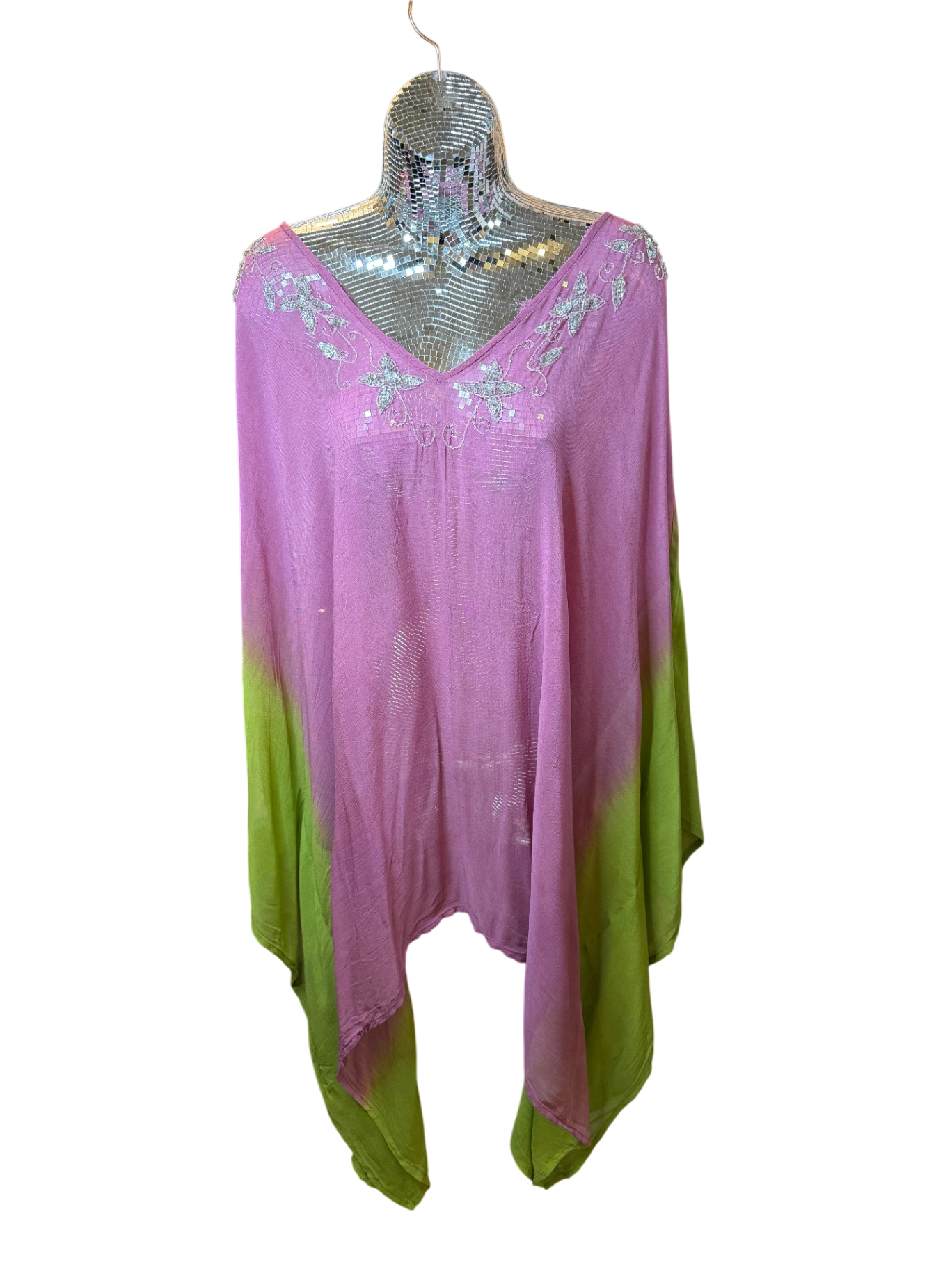 ASHRO Kaftan XXXL Pink and green