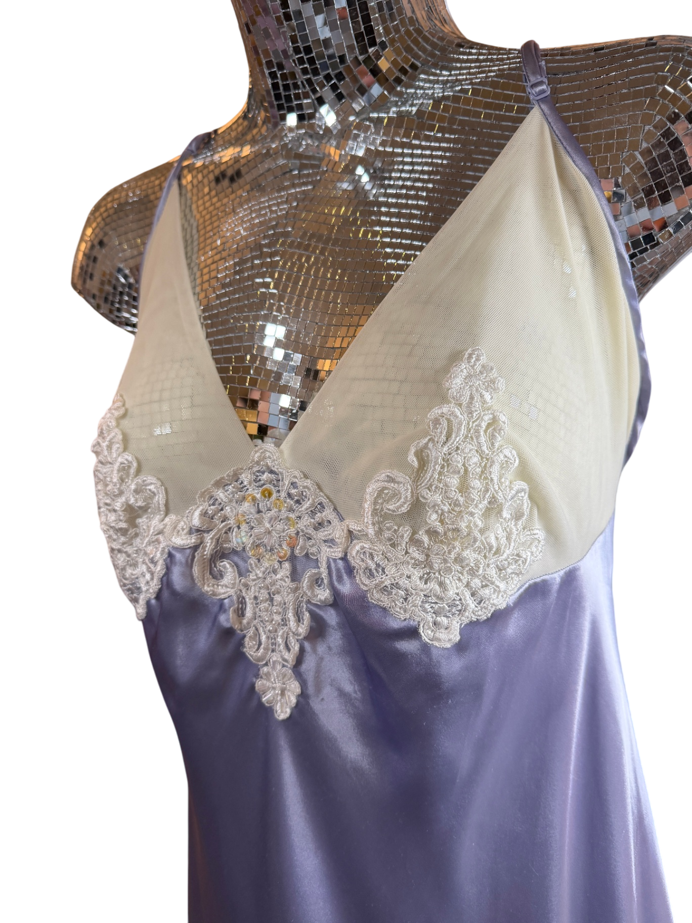 Vanity Fair Dress XXL Lavender (purple) and cream