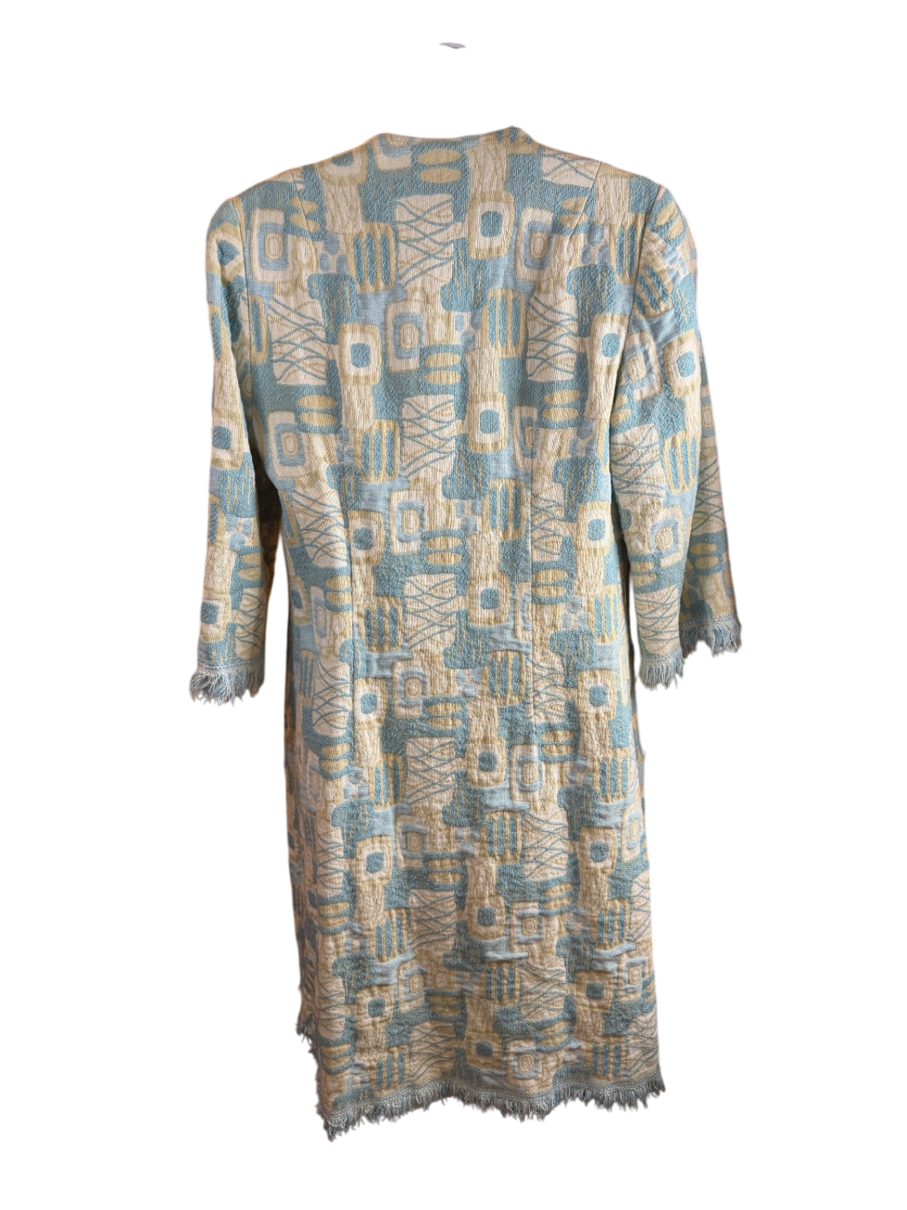 Fred Rothschild of California Coat Beige and Light Blue