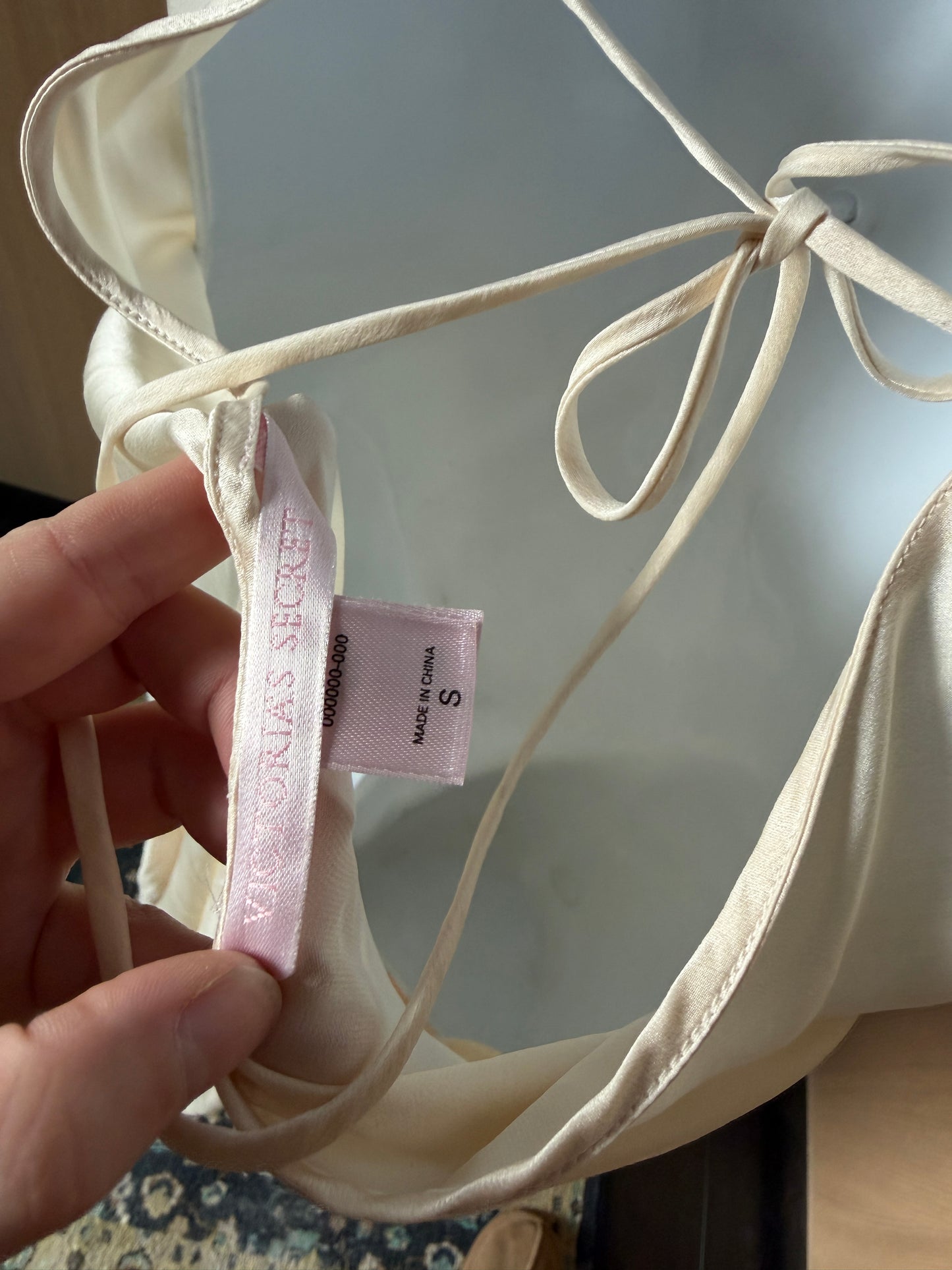Victoria's Secret (S) 🤍❄️🕊️🪞angelic winter cream white fairycore bride y2k angel bridal lingerie slip dress, white, cream (tag n/a - small-ish // volume: quarter)