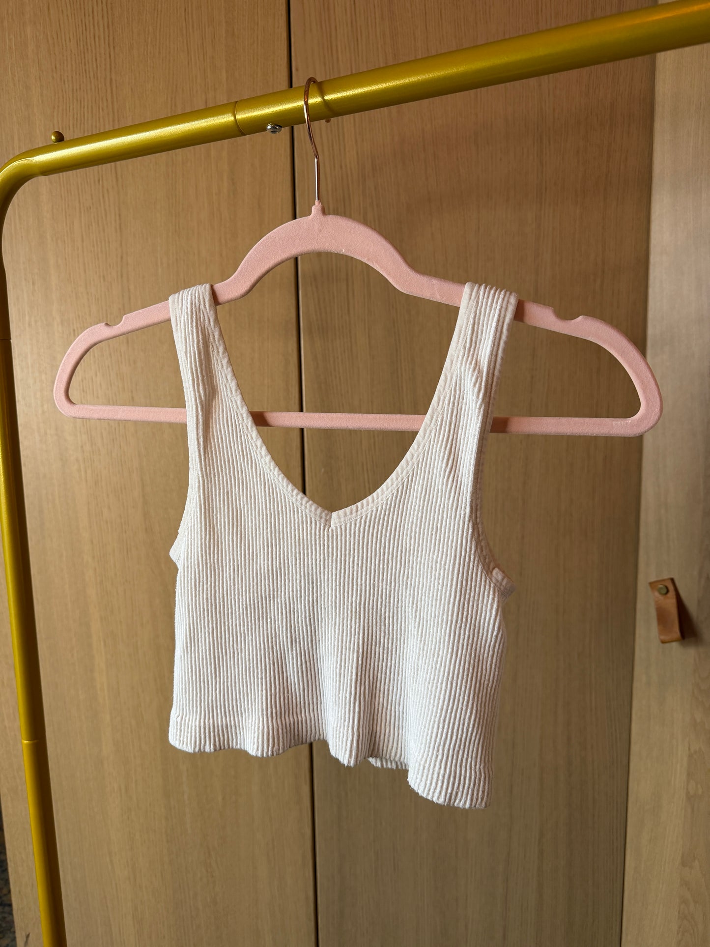 Full-Bag Value Bundle (S) 🍯🌼📀🌞 soft-girl fairycore cottagecore spring basic crop tops, tanks, and light sheer knit sweater white, beige, cream, orange, brown