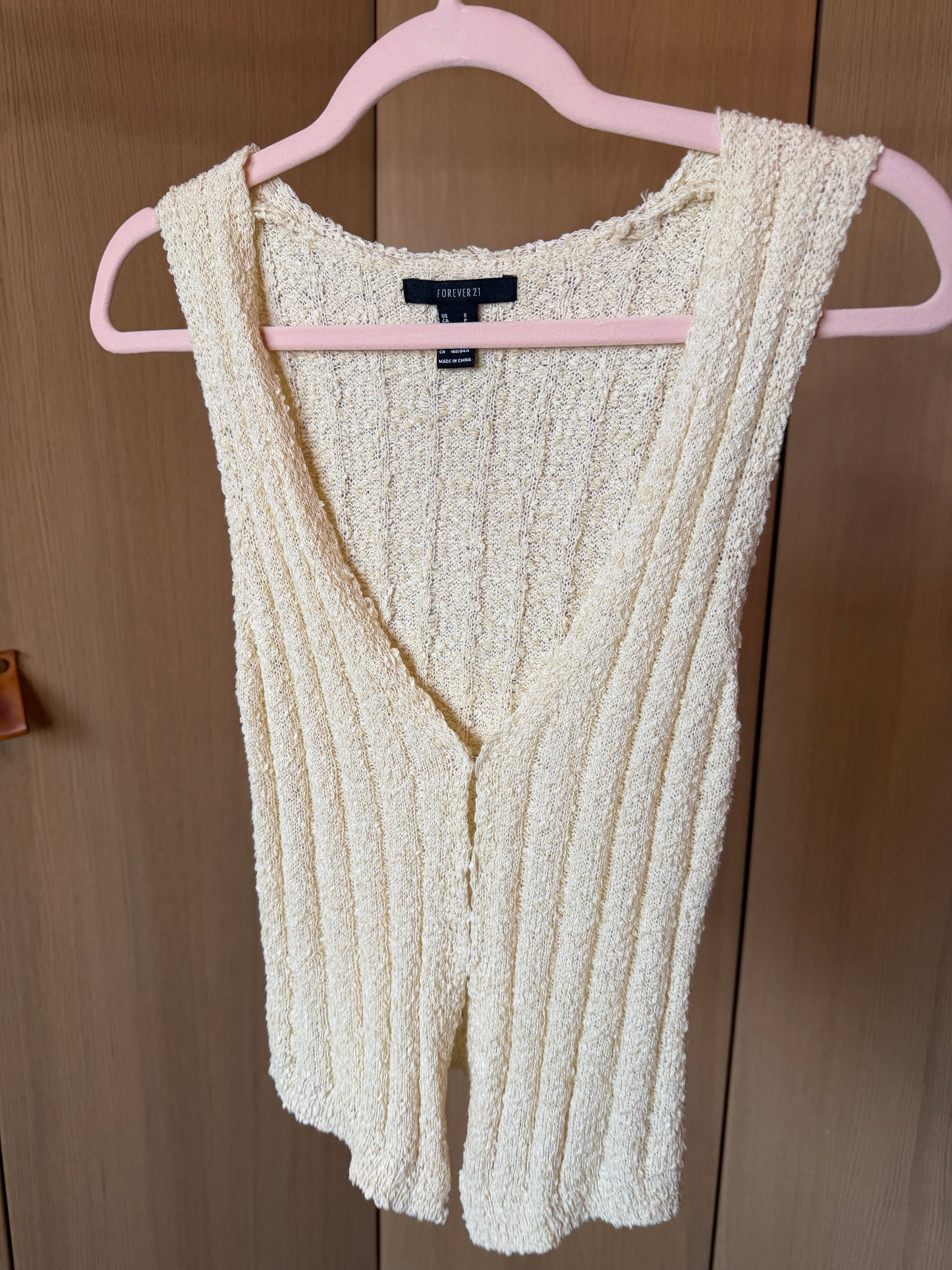 Full-Bag Value Bundle (S) 🍯🌼📀🌞 soft-girl fairycore cottagecore spring basic crop tops, tanks, and light sheer knit sweater white, beige, cream, orange, brown