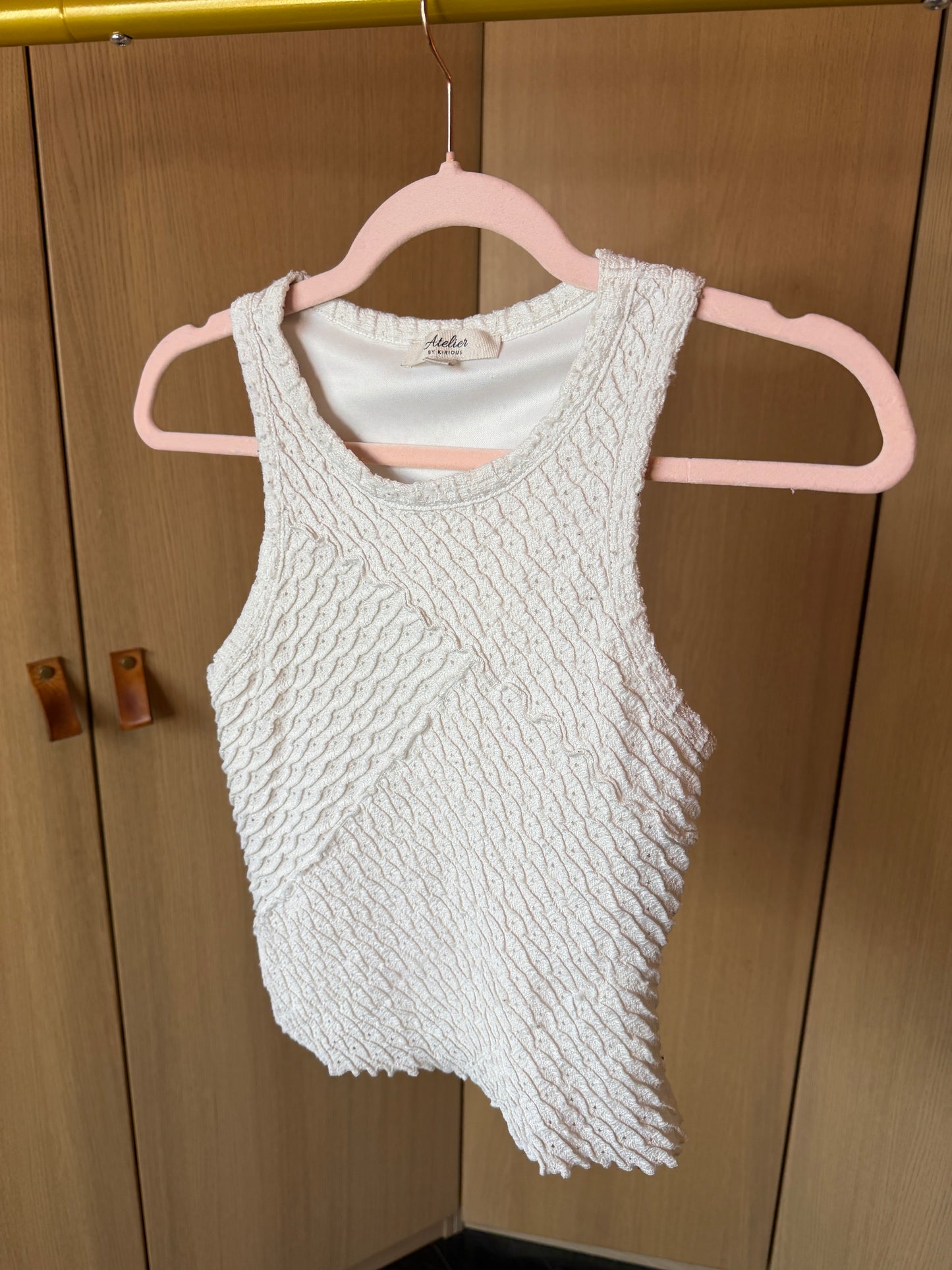 Full-Bag Value Bundle (S) 🍯🌼📀🌞 soft-girl fairycore cottagecore spring basic crop tops, tanks, and light sheer knit sweater white, beige, cream, orange, brown