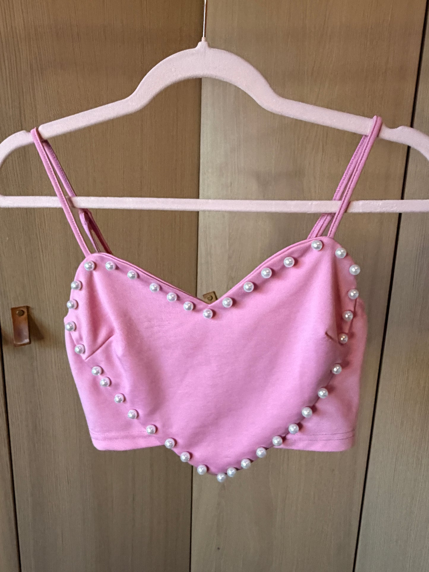 Half-Bag Value Bundle (S) 🌷💕🍓💞 bubble gum day dream sweat heart pink & magenta knit crop tops, beige