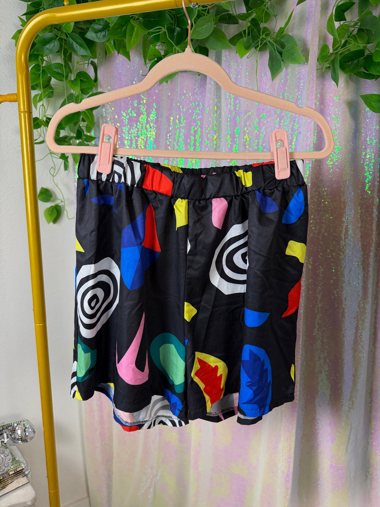 Quarter-Bag Value Bundle (L) 🪩🪐✨🔵 cosmic playground festival raver bus seat party print button down (factory tagged: L)