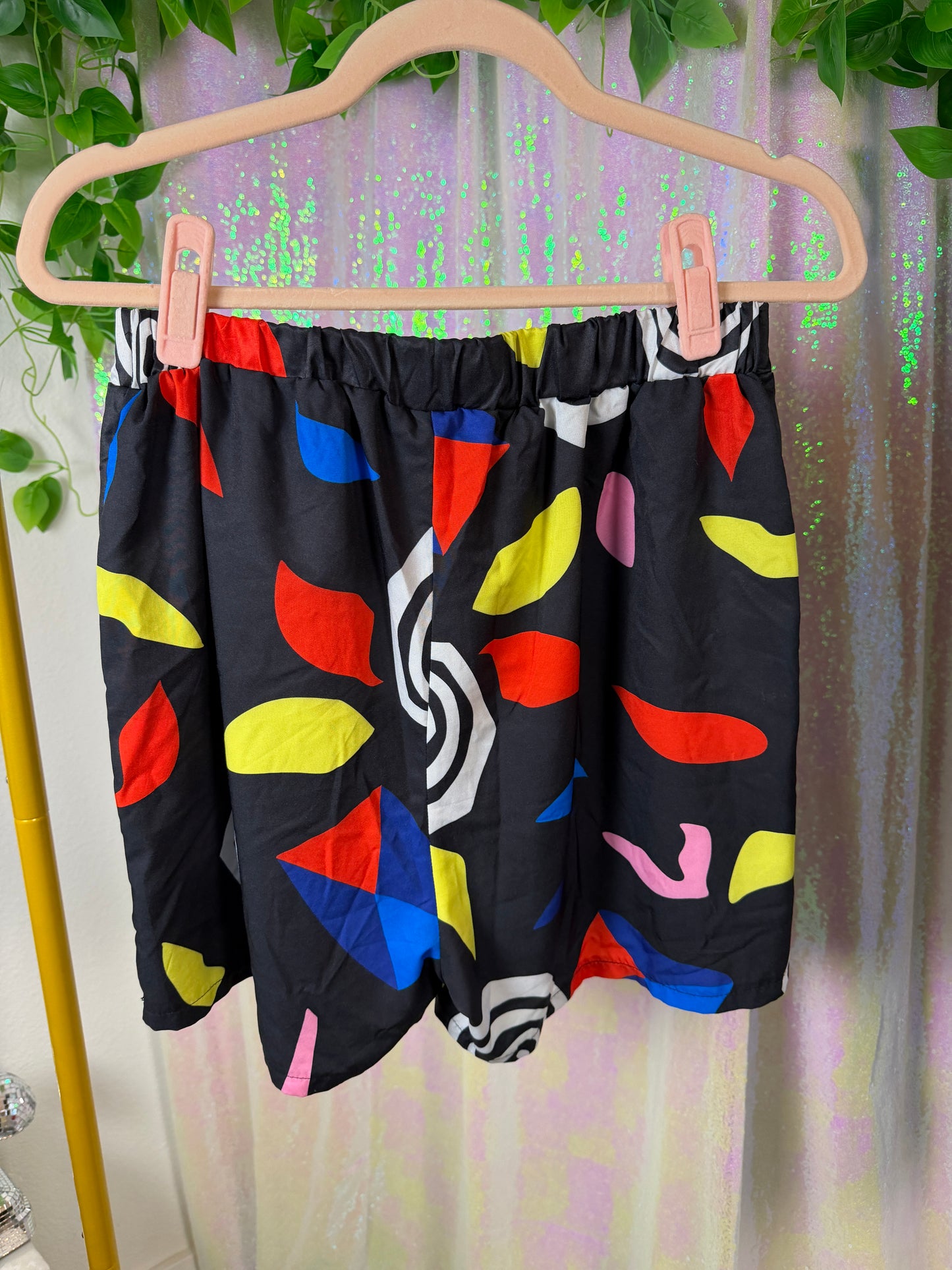 Quarter-Bag Value Bundle (L) 🪩🪐✨🔵 cosmic playground festival raver bus seat party print button down (factory tagged: L)