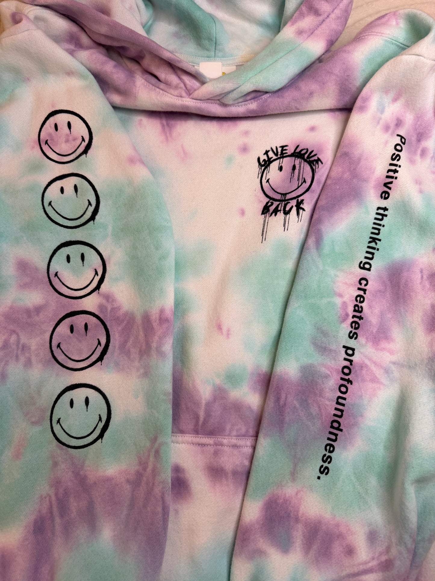 Full-Bag Value Bundle (S) 🌀🏁🎧💜 comfy cozy festival camper set with white purple and blue tie dye smiley sweatshirt and black marble nike athletic basketball shorts (factory tagged: S)