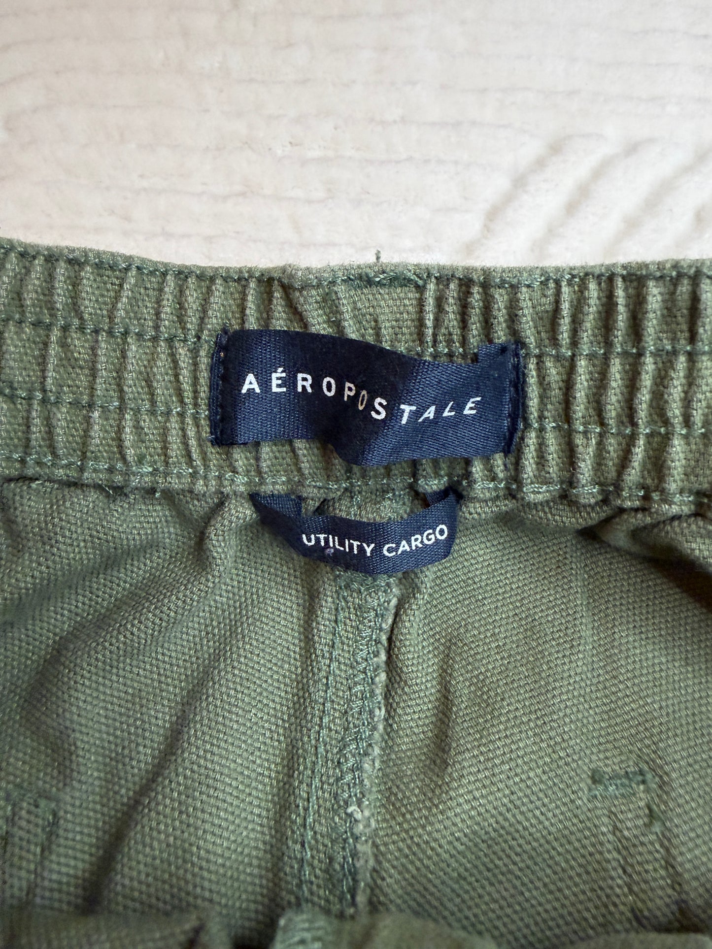 Full-Bag Value Bundle (M) 🌿🍯☕🍂 earthy fairy bard cottagecore studious milk maiden brown, cream knit crochet draw string crop tops and green cargo pants (factory tagged: 6, M, S)