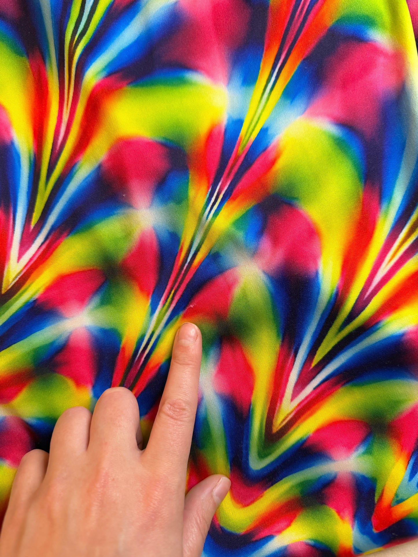 Half-Bag Value Bundle (M) 🌈🖤🪩🔥 psychedelic swirl flow compfy funky rave ready rainbow acid trip athletic dance pants and black parachute harem swish pants (factory tagged: M)