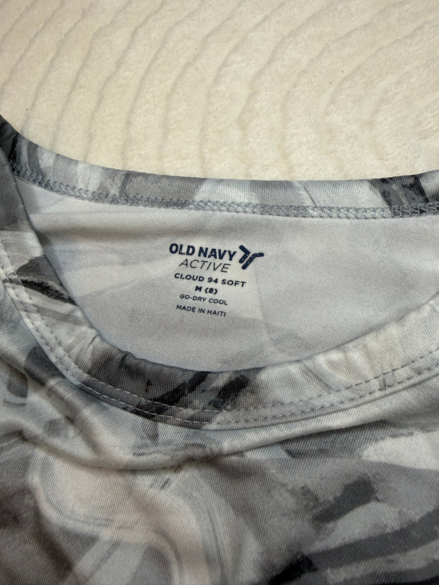 Full-Bag Value Bundle (M) 🌿🐆🌫️🍒 steamy jungle explorer brown and black cheetah print, gray rhinestoned cross t-shirt, green athletic long sleeve crop top, acid swirl gray and white t shirt, berry burgundy cargo pants (factory tagged: M)