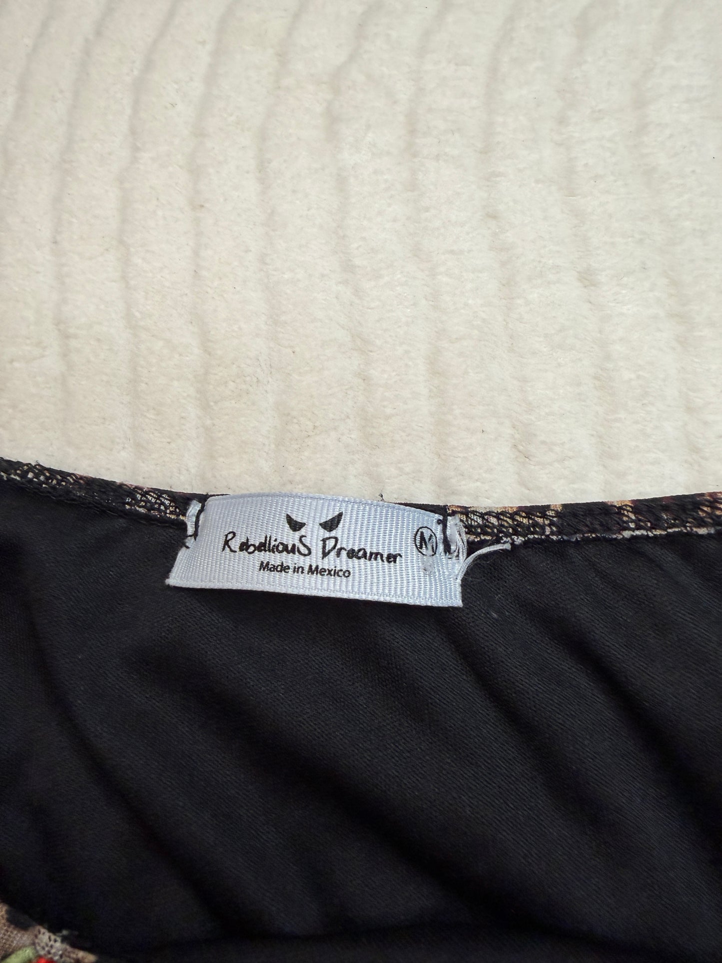 Full-Bag Value Bundle (M) 🌿🐆🌫️🍒 steamy jungle explorer brown and black cheetah print, gray rhinestoned cross t-shirt, green athletic long sleeve crop top, acid swirl gray and white t shirt, berry burgundy cargo pants (factory tagged: M)