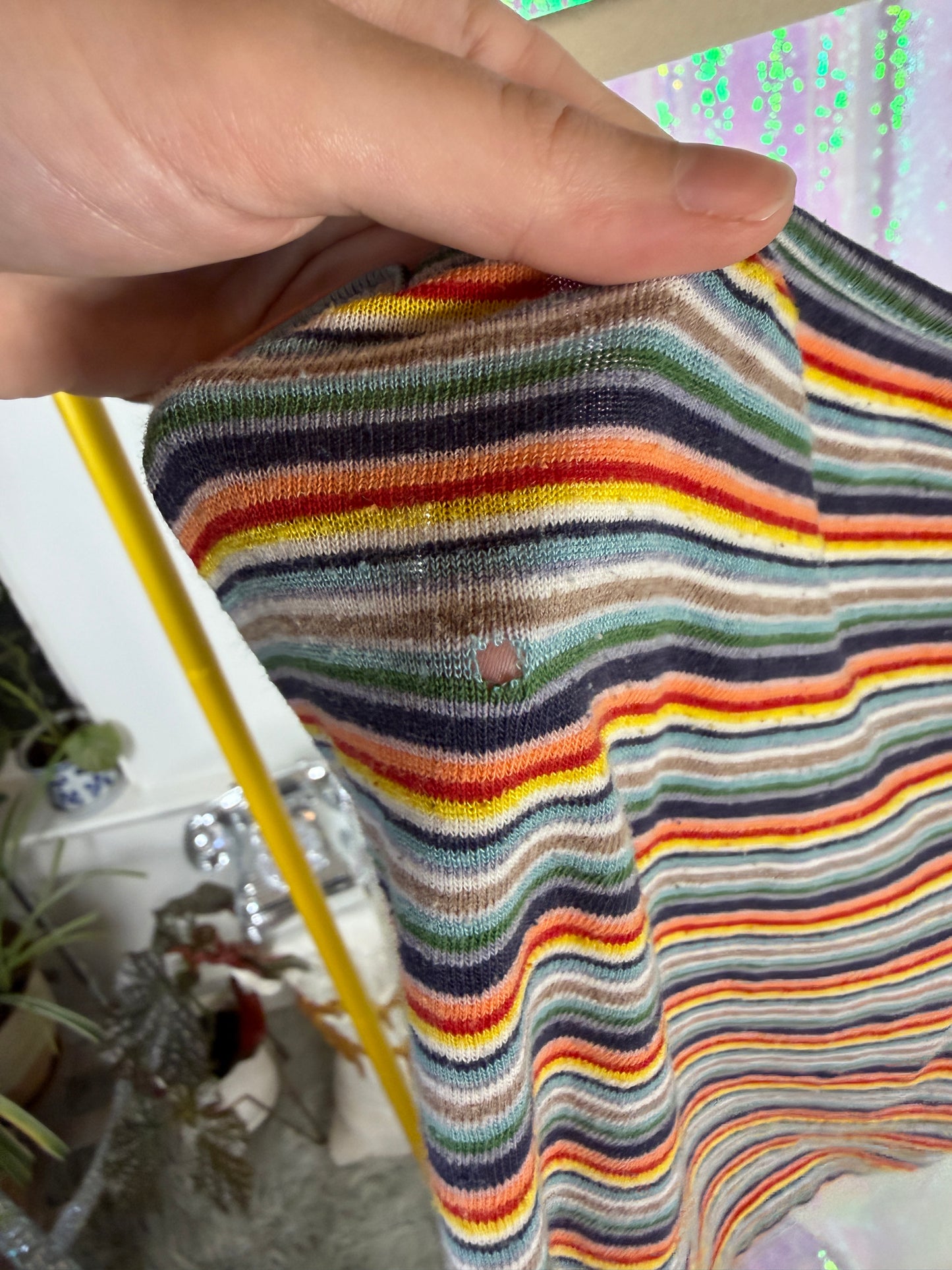 Full-Bag Value Bundle (S) 💜☁️🫧🌸 lavendar haze comfy cozy camper fluffy cloud faux velvet almost terry cloth lilac fleece PJ lounge set, pink ribbed tank top, rainbow striped tank crop top (factory tagged: S & S/M)