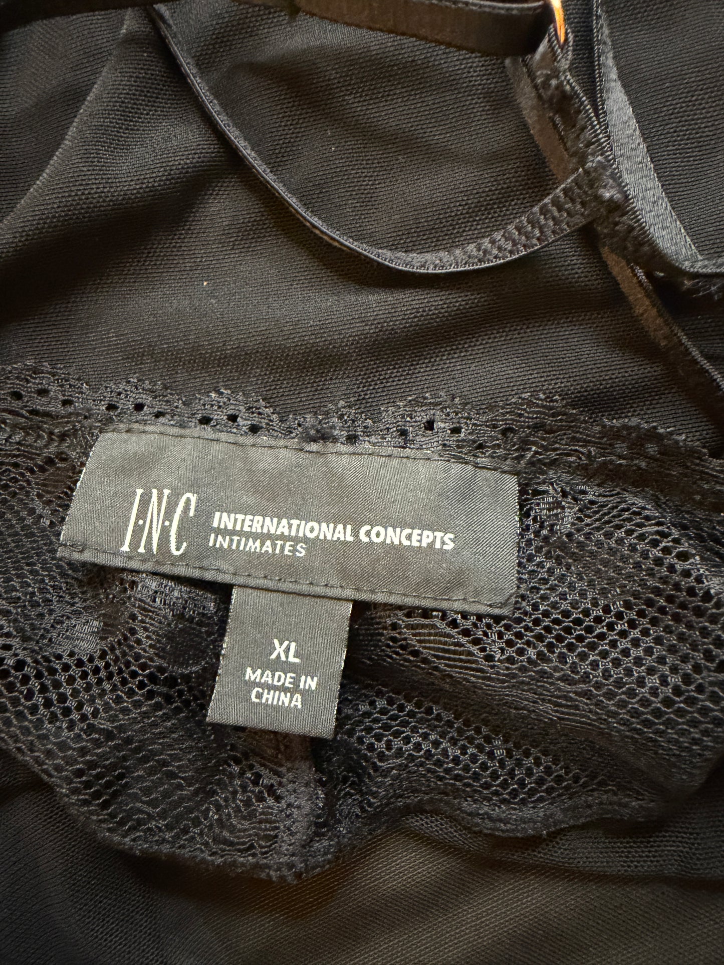 Quarter-Bag Value Bundle (XL+) 🖤🐈‍⬛🌹🕷️ midnight flower pollinator fairy void siren black and pink mesh and silky laced slips intimates delicates INC (factory tagged: XL)