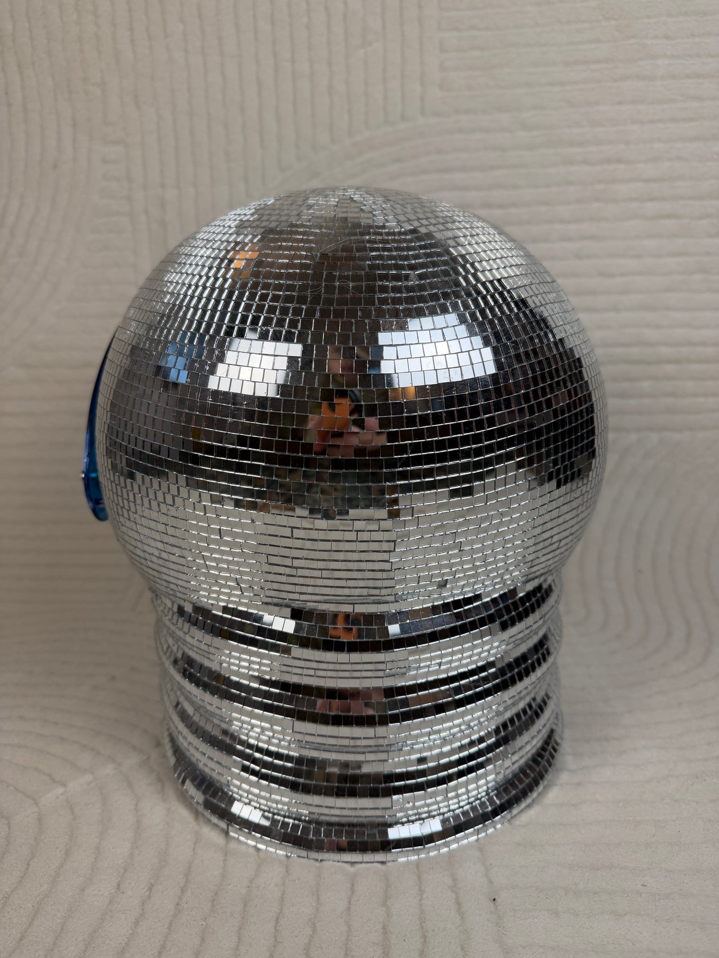 Disco Astronaut Mike Dexter Helmet (~HANDMADE~) 🚀🪩🌐🔭 repurposed art sculpture using adult halloween costume