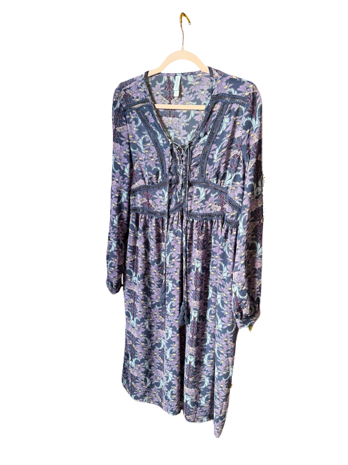 Full-Bag Value Bundle (L) 🌙💐🌸💜☁️ lavender Witchy Dreamer silky slips and crochet tank top and midsummer frock dress, purple, cream, blue