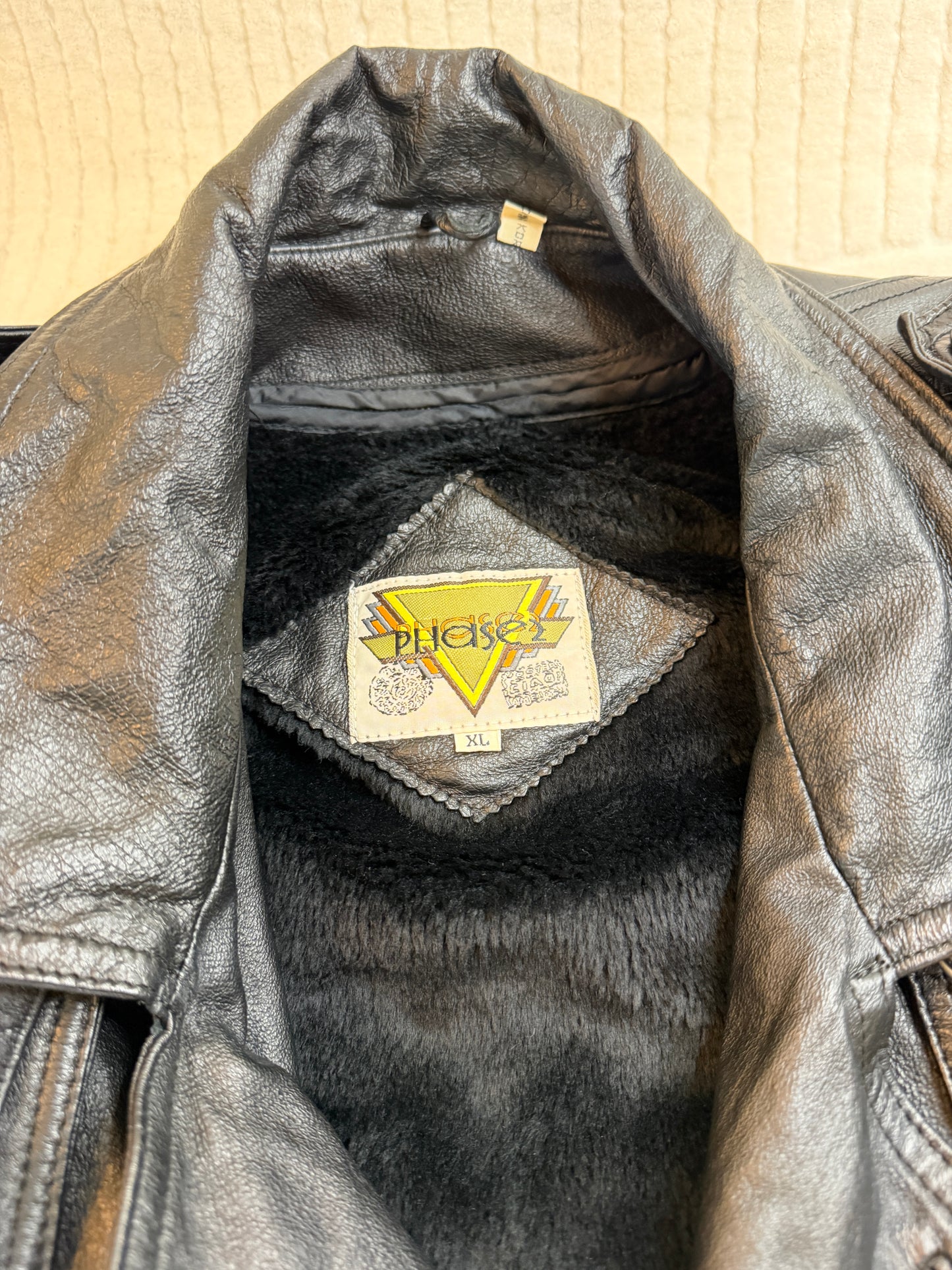 PHASE 2 (XL+) 🖤🎥🕶️📸 80s/90s matrix cyber punk black leather trench, full-length rebel outerwear (factory tagged: XL)