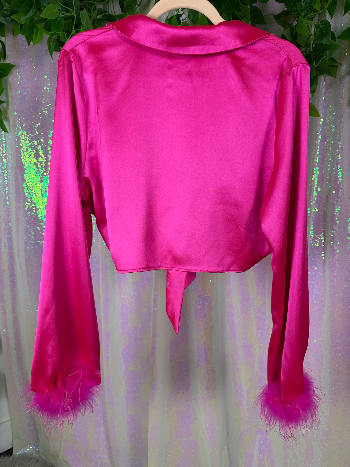 Full-Bag Bundle (L) 💖💋🌺🎀 — fuchsia pink purple barbie, feather mesh satin baddie, Y2K club fairy lace, purple hibiscus auntie goes to the function (factory tagged: M, M, L, L)