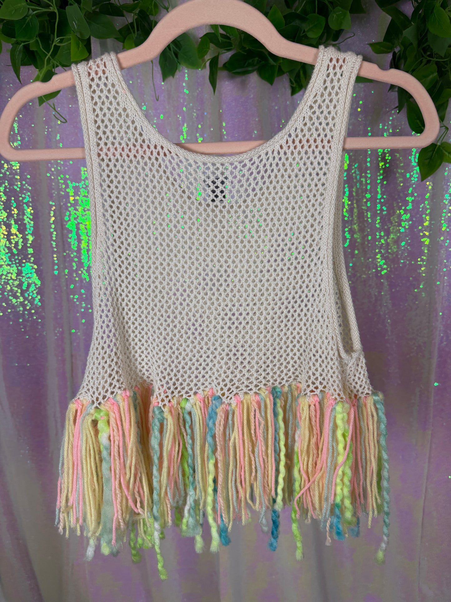 Full-Bag Bundle (L) 🍬🧁🍭✨ — pastel candy crochet fairy, DIY fringe rave mermaid, soft girl sugar candy striper (factory tagged: L, XL)