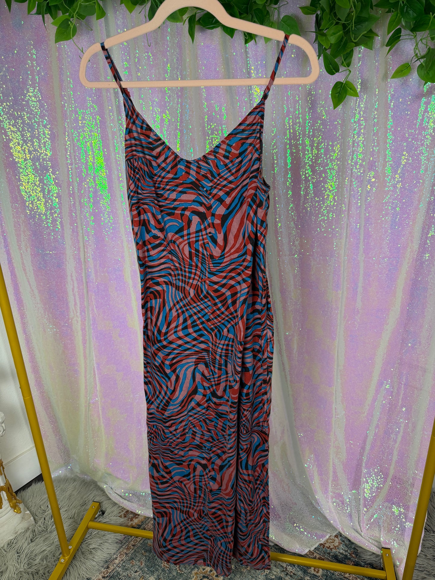 3/4-Bag Bundle (M) — 🌀🧿💋🐆 swirl mesh jungle raver, office to club, sheer layering (factory tagged: S, M)