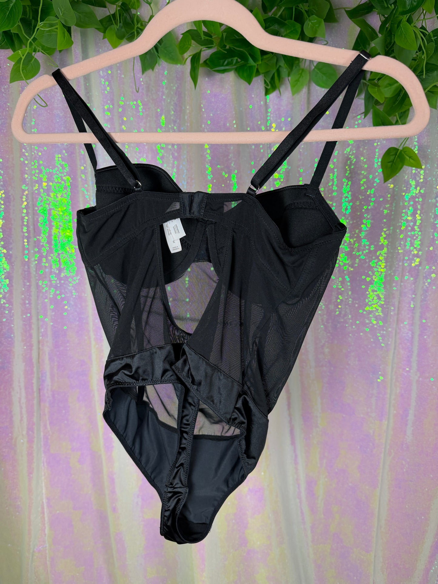 3/4-Bag Bundle (M) — 🌀🧿💋🐆 swirl mesh jungle raver, office to club, sheer layering (factory tagged: S, M)