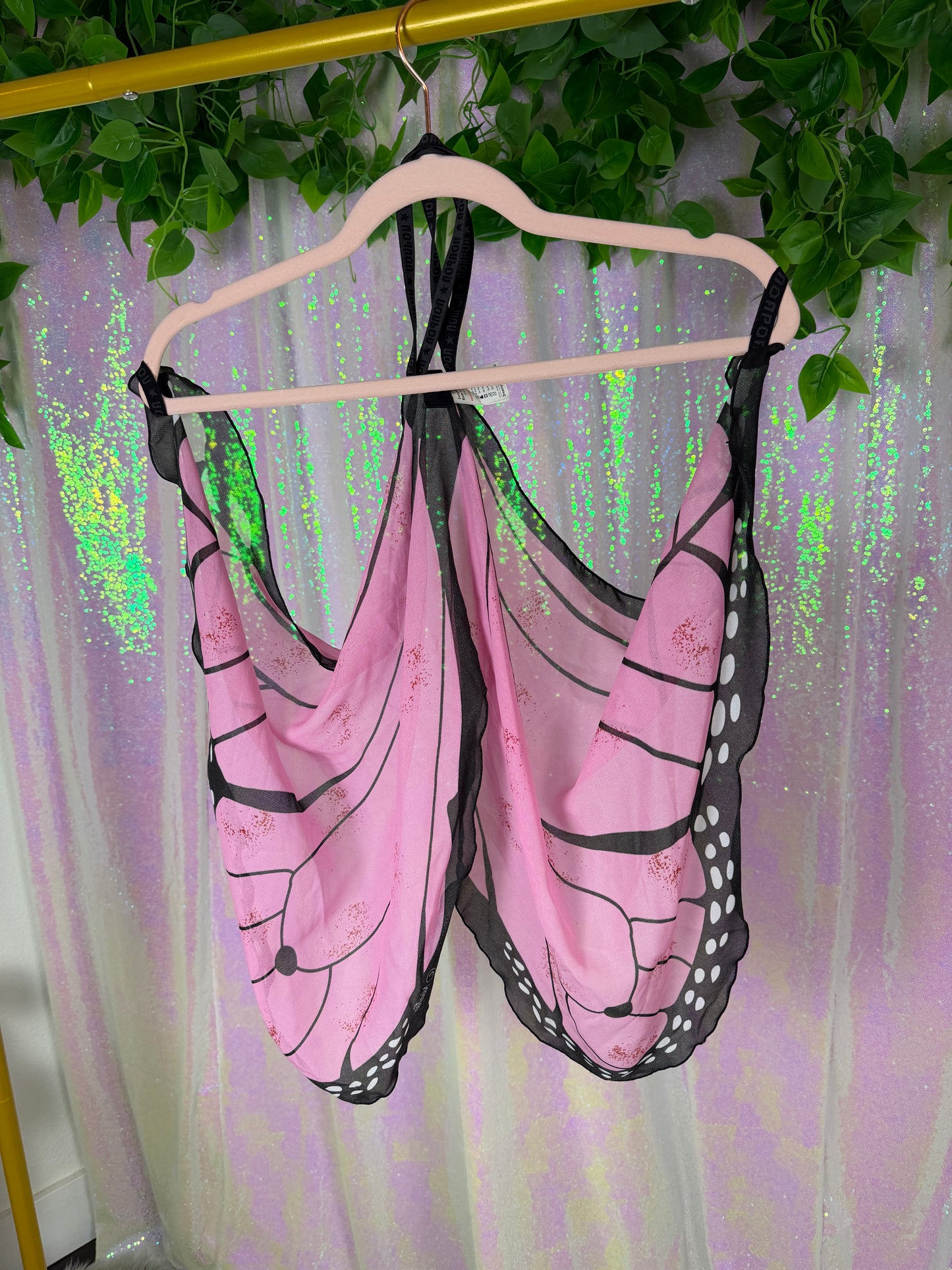 Half-Bag Bundle (XL+) — 🦋🌸🖤💚 fairy y2k butterfly raver, lace layering lingerie, neon green checkered crochet shorts (factory tagged: M, XL+)