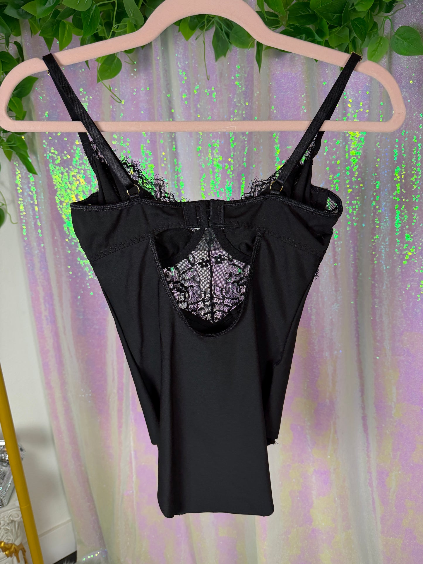 Quarter-Bag Bundle (S) — 🖤🪩🥀🎱 soft noir satin lounge lingerie lace layering, after-dark sexy cyberfembot  (factory tagged: S, M)