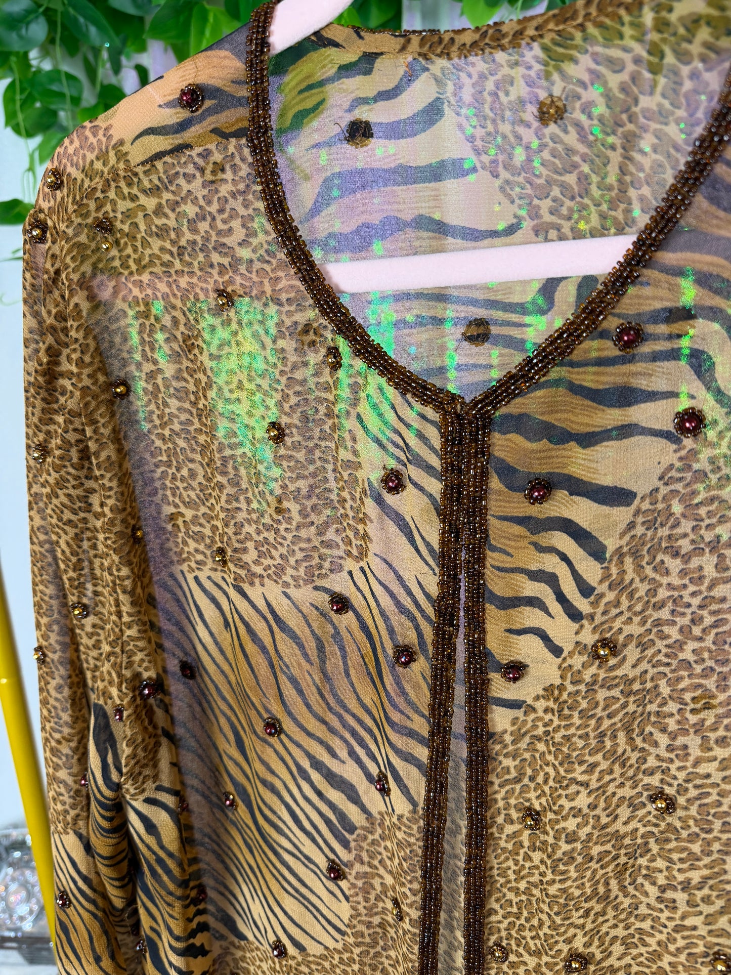 Half-Bag Bundle (S) — 🐆🍸💋🐾 wildly sexy raver, sheer cheetah-print jungle glam, flirty pool party real housewife (factory tagged: S, 4)