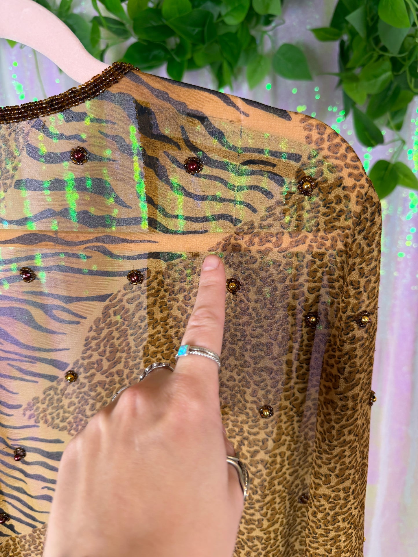Half-Bag Bundle (S) — 🐆🍸💋🐾 wildly sexy raver, sheer cheetah-print jungle glam, flirty pool party real housewife (factory tagged: S, 4)