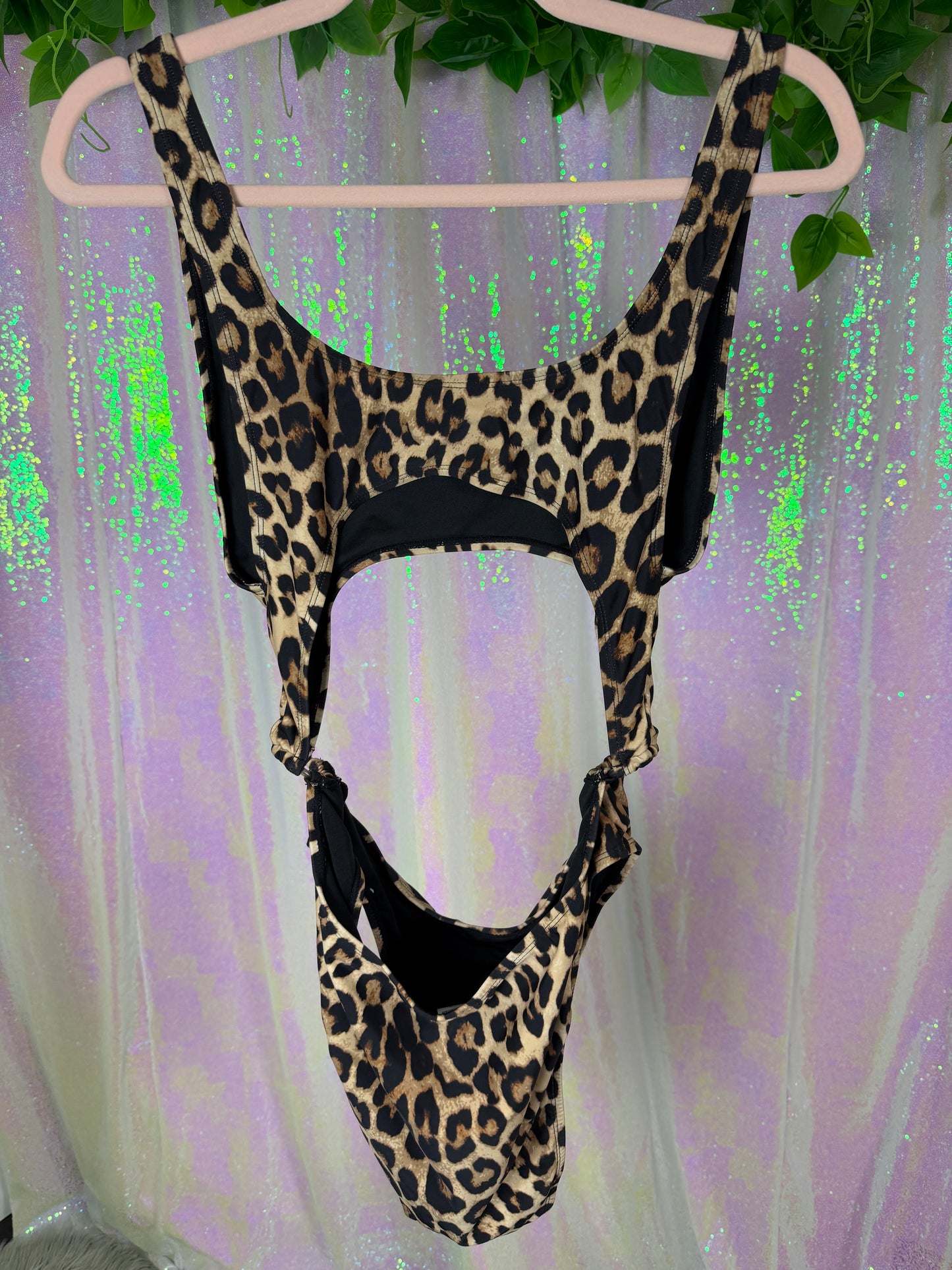 Half-Bag Bundle (S) — 🐆🍸💋🐾 wildly sexy raver, sheer cheetah-print jungle glam, flirty pool party real housewife (factory tagged: S, 4)