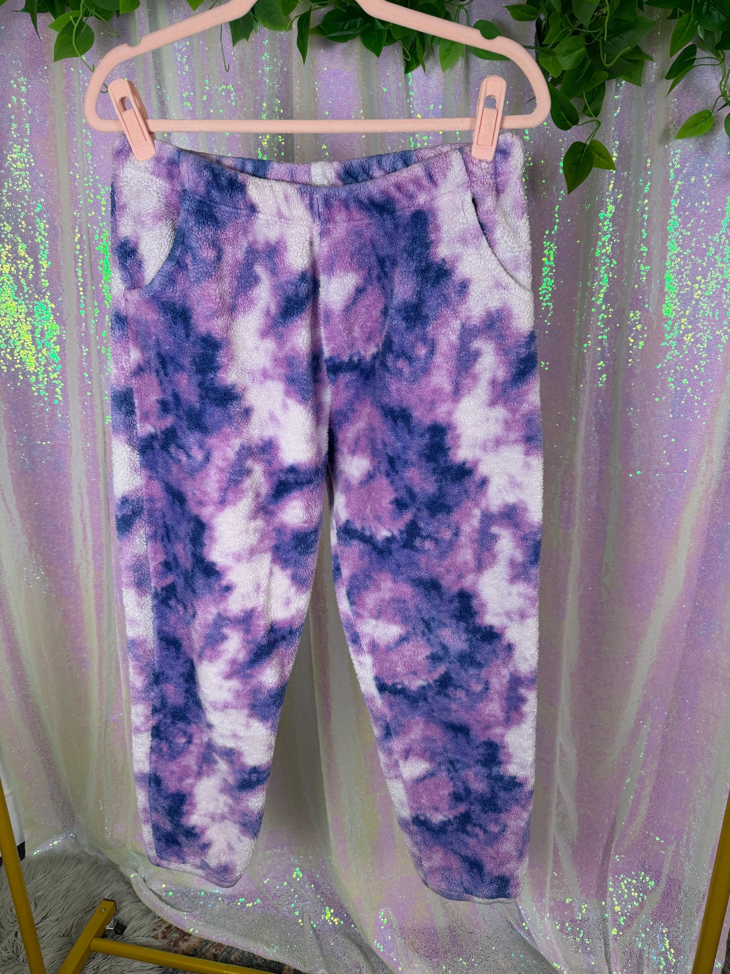 Full-Bag Bundle (L) — 💜🌸🧁🍬 soft lavender haze cozy camping girlie, dreamy lounge fleece plush set (factory tagged: S, XL)