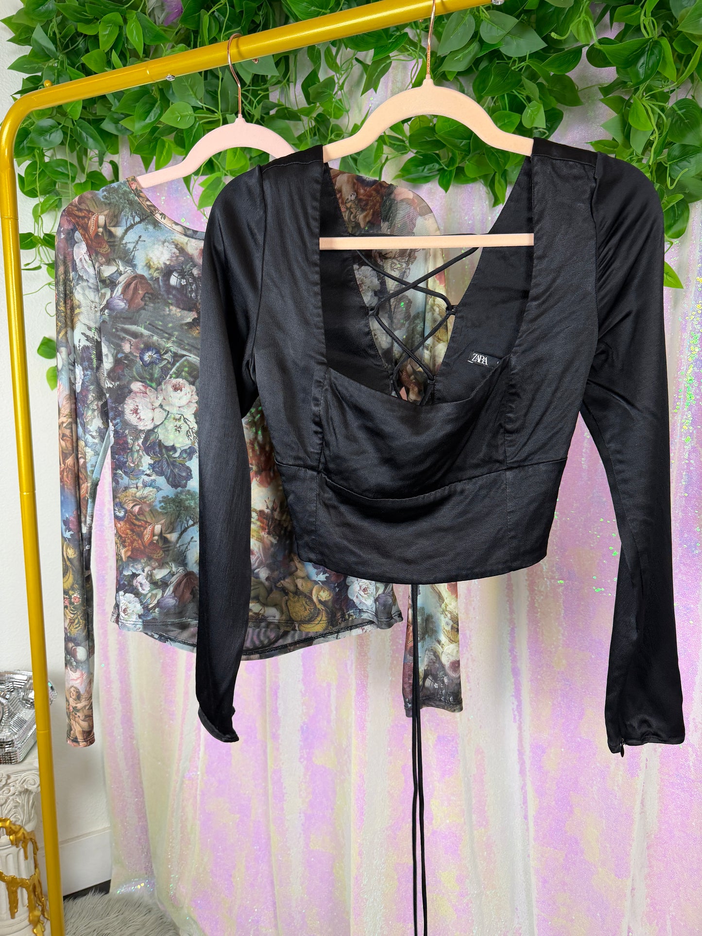 Quarter-Bag Bundle (L) — 🕯️🥀📜🕊️ dark baroque gothic satin femme, mesh renaissance romantic layer (factory tagged: XL, L)