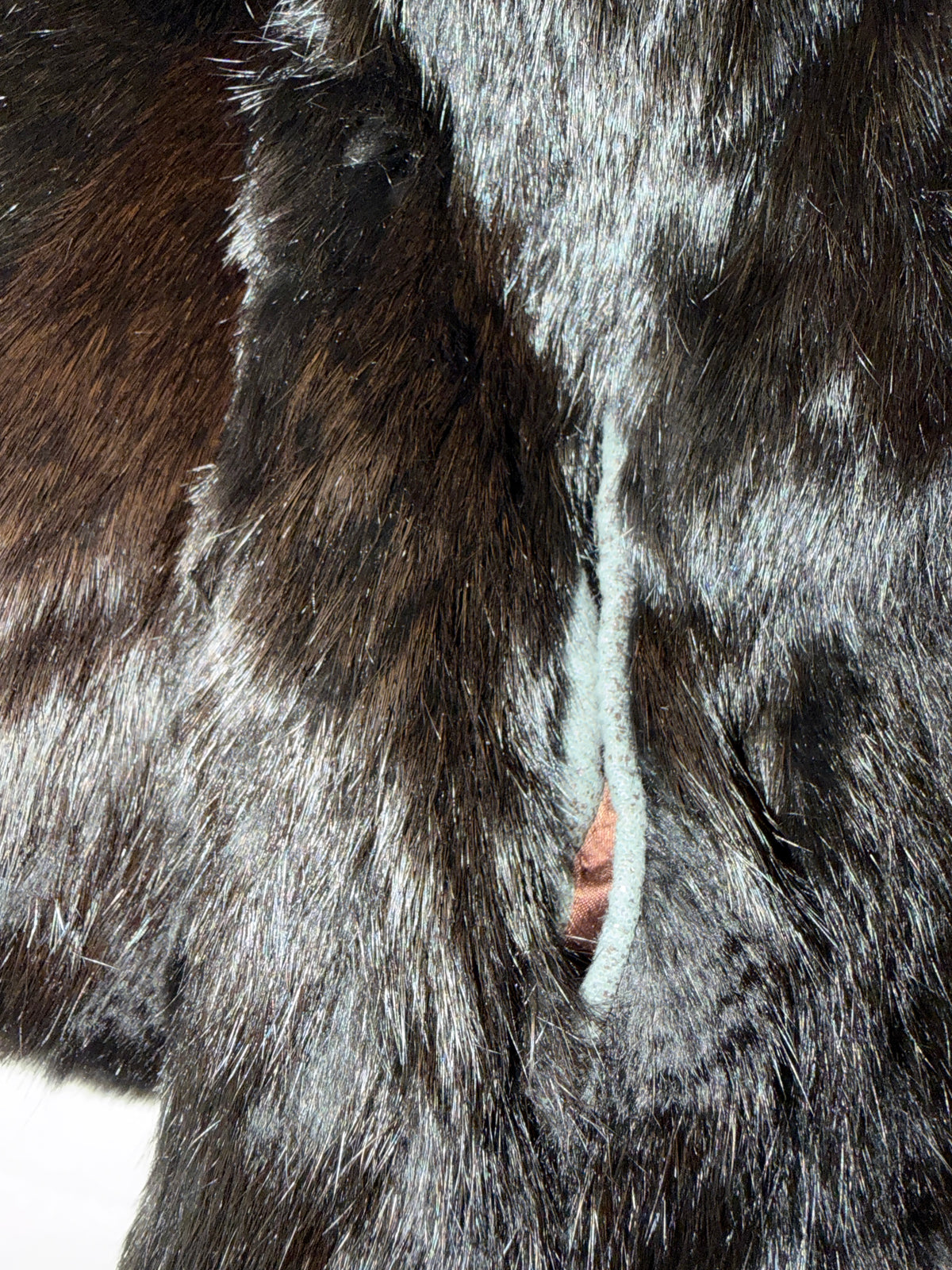 Jay Jacobs (S) 🗝️🖤🥀🦇 black plush ultra soft real rabbit fur vintage glam iconic shoulder padded statement jacket coat (factory tagged: N/A)