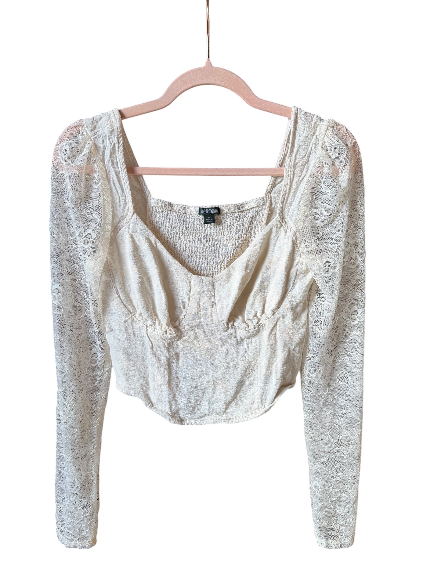 Full-Bag Value Bundle (M) 📜🕯️🌿🌻 bard's #1 fan fairycore scholarly princess maidenly crop tops & cardigan, cream, white, brown